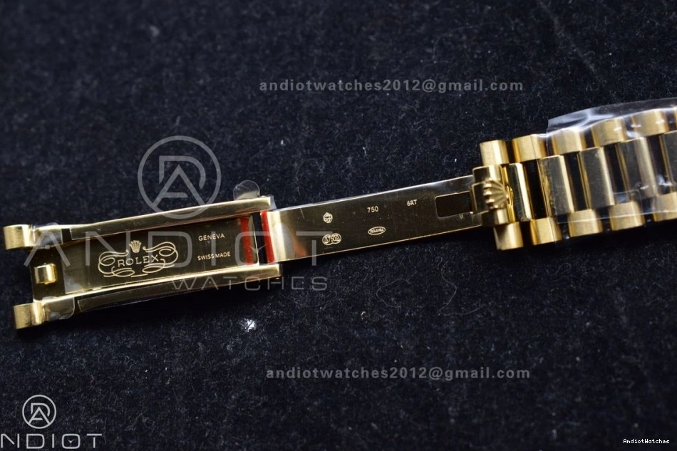 Roman QF on Marker V5 SportInspired DayDate Grey Weight) President vr3255 904L 700 with Steel Bracelet Best 36 Edition (Gain Dial YG 1228